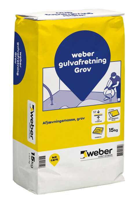 Weber gulvafretning grov - 15 kg